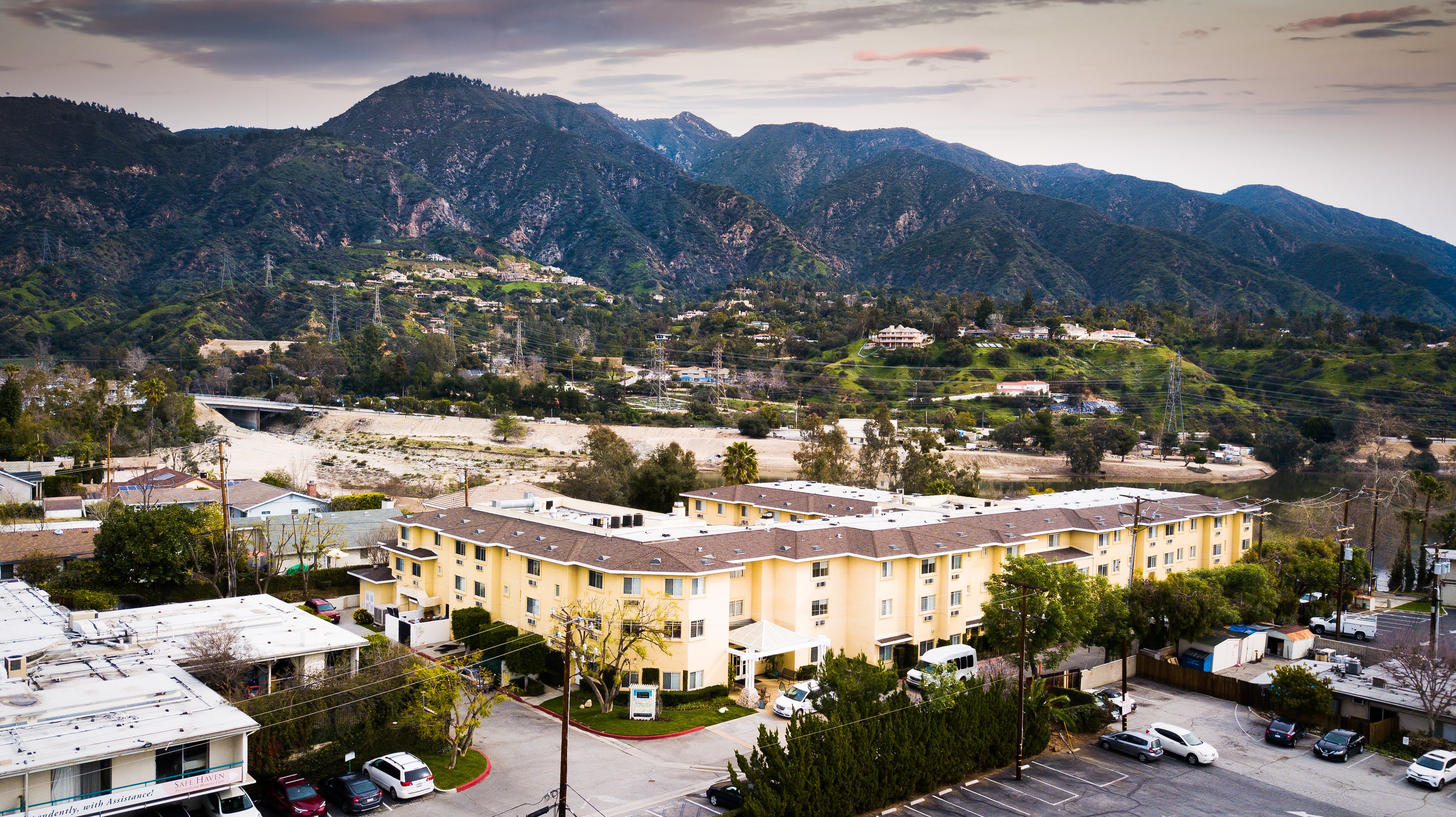 aerial view of community