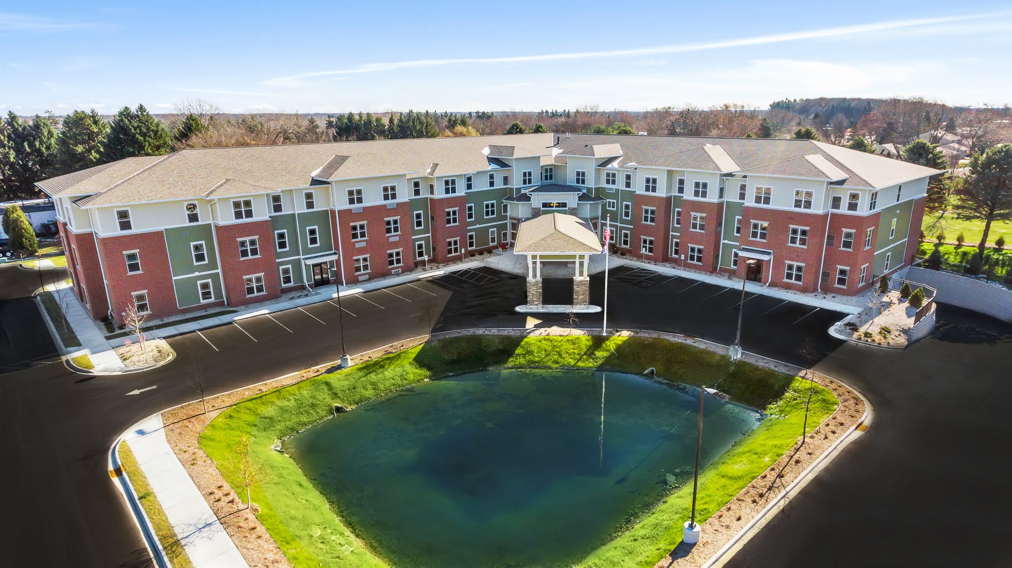 aerial view of community