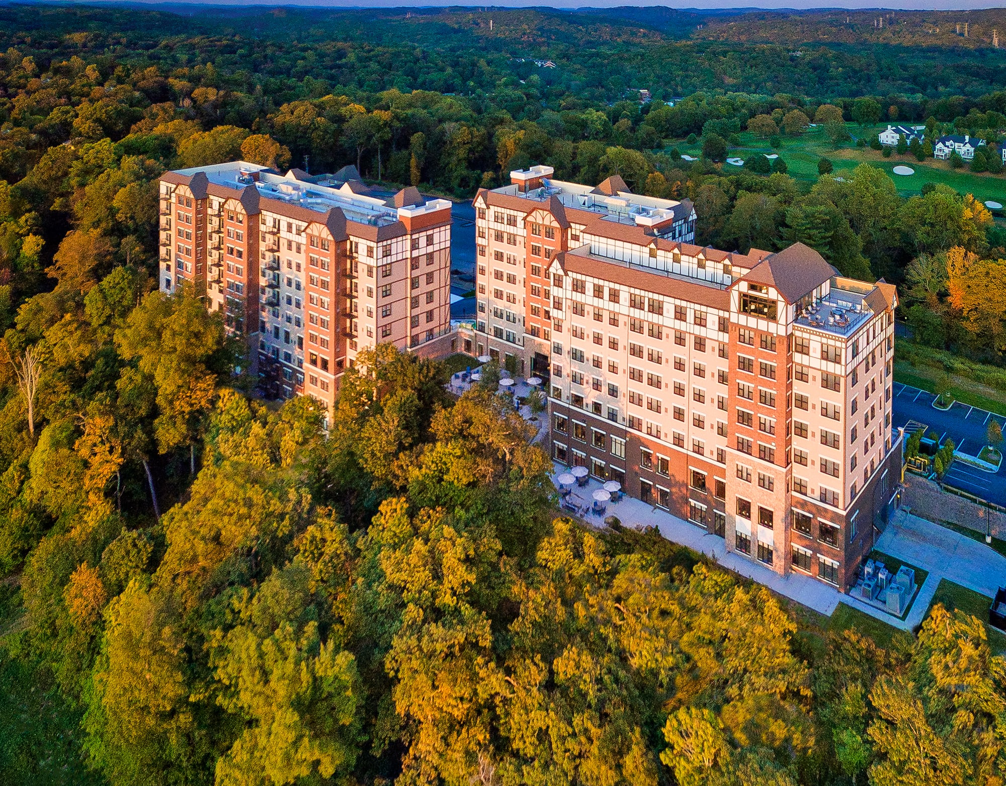 aerial view of community