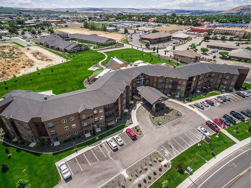 aerial view of community
