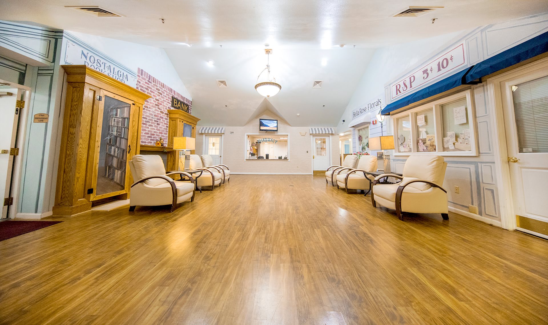 hallway seating area