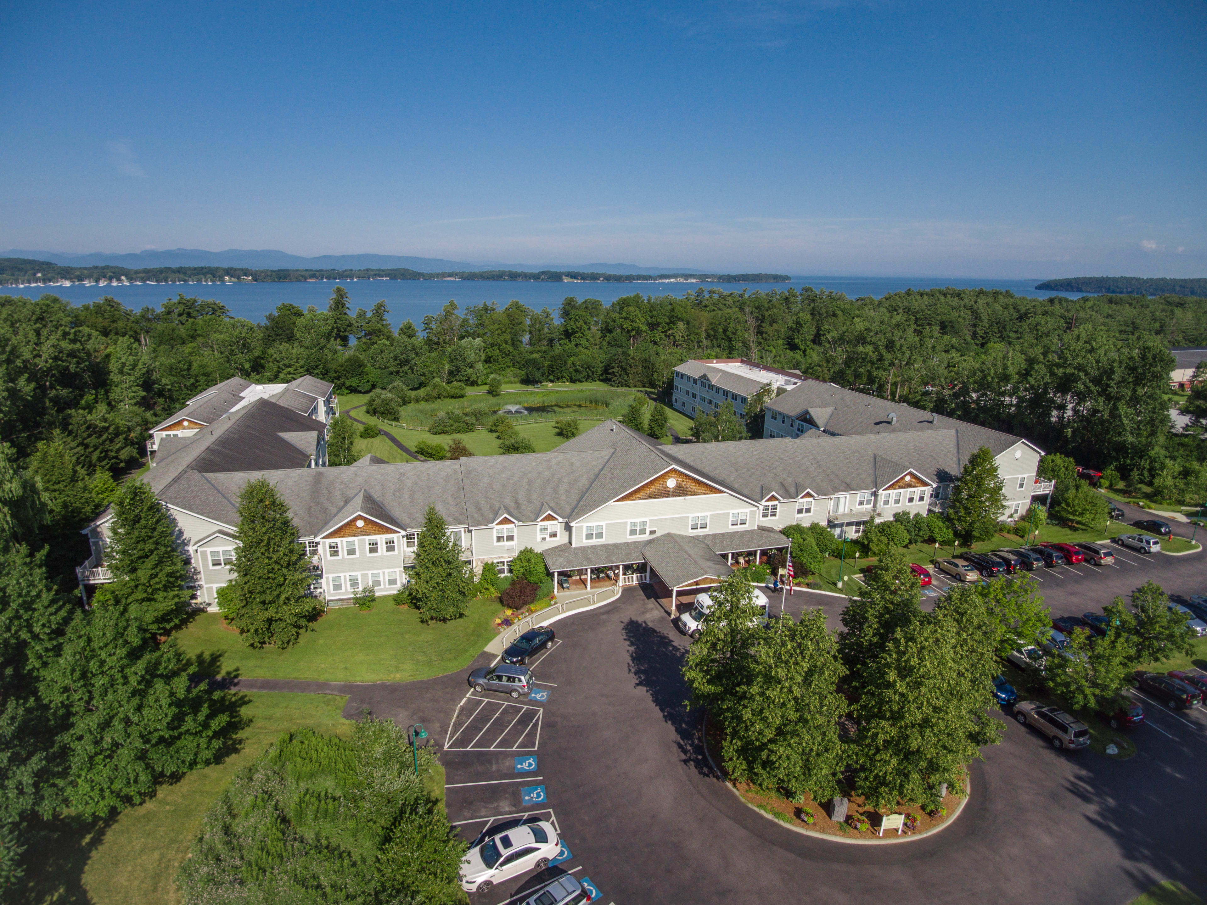aerial view of community
