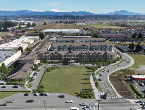aerial view of community