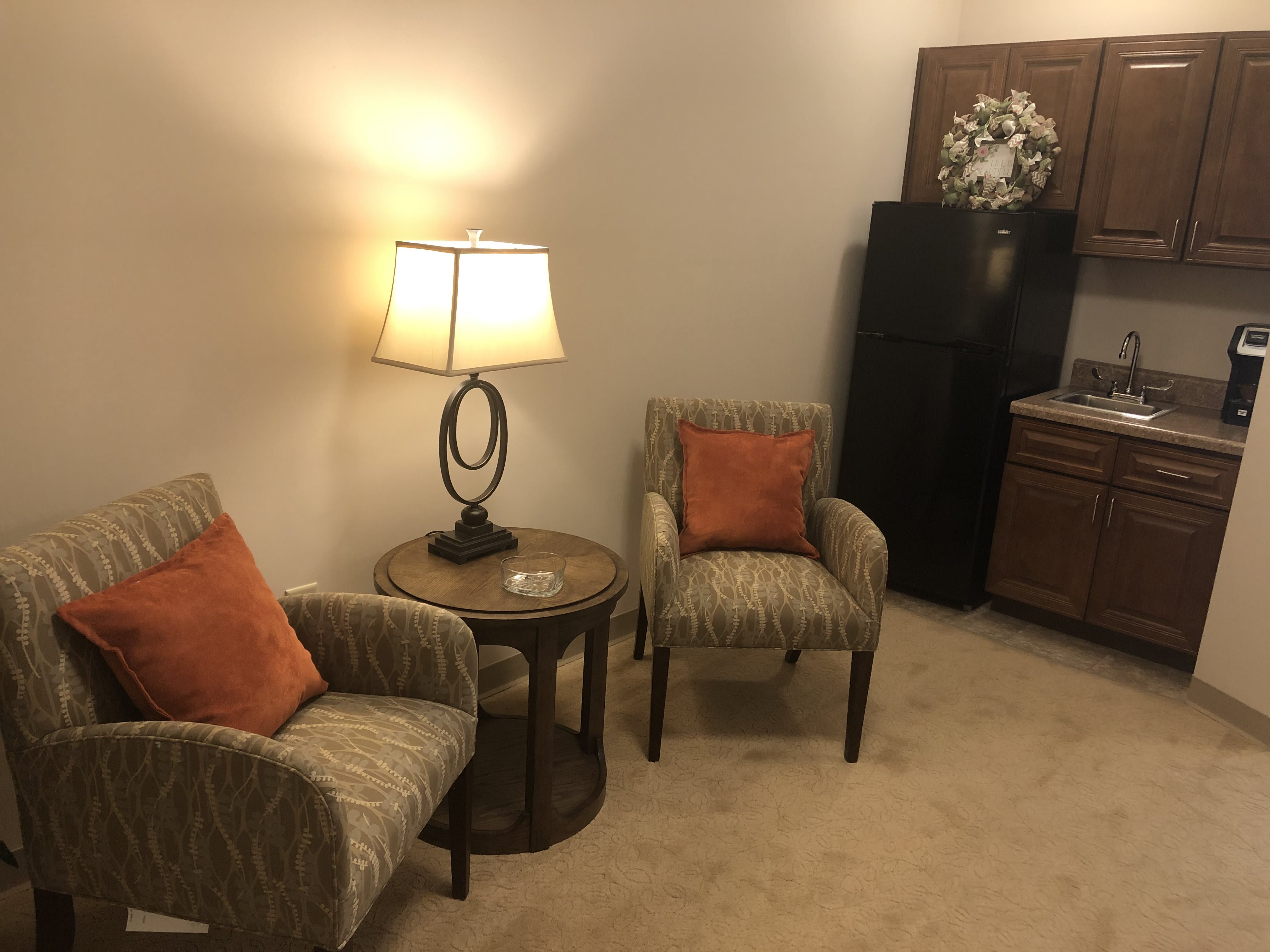 in-unit seating area