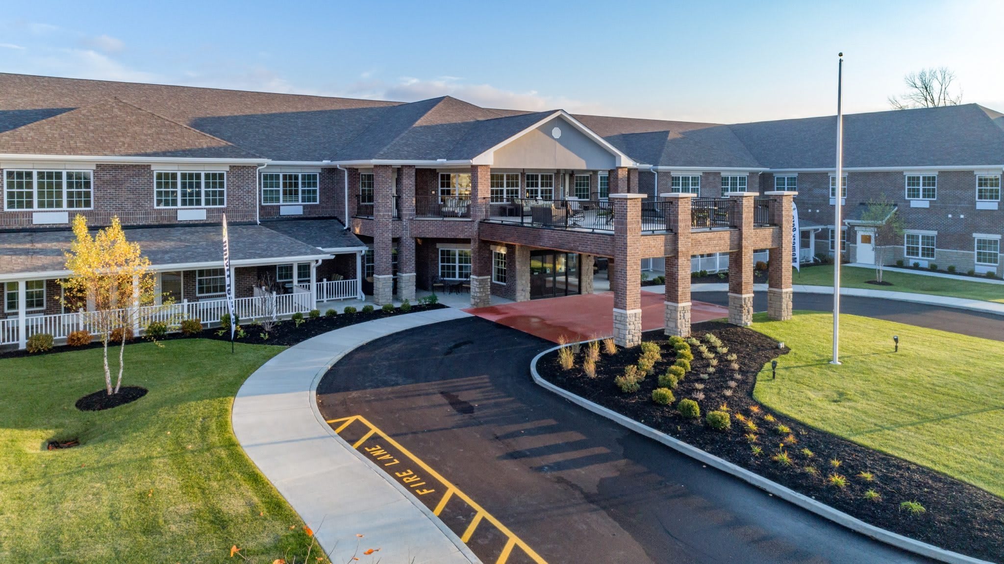 aerial view of community