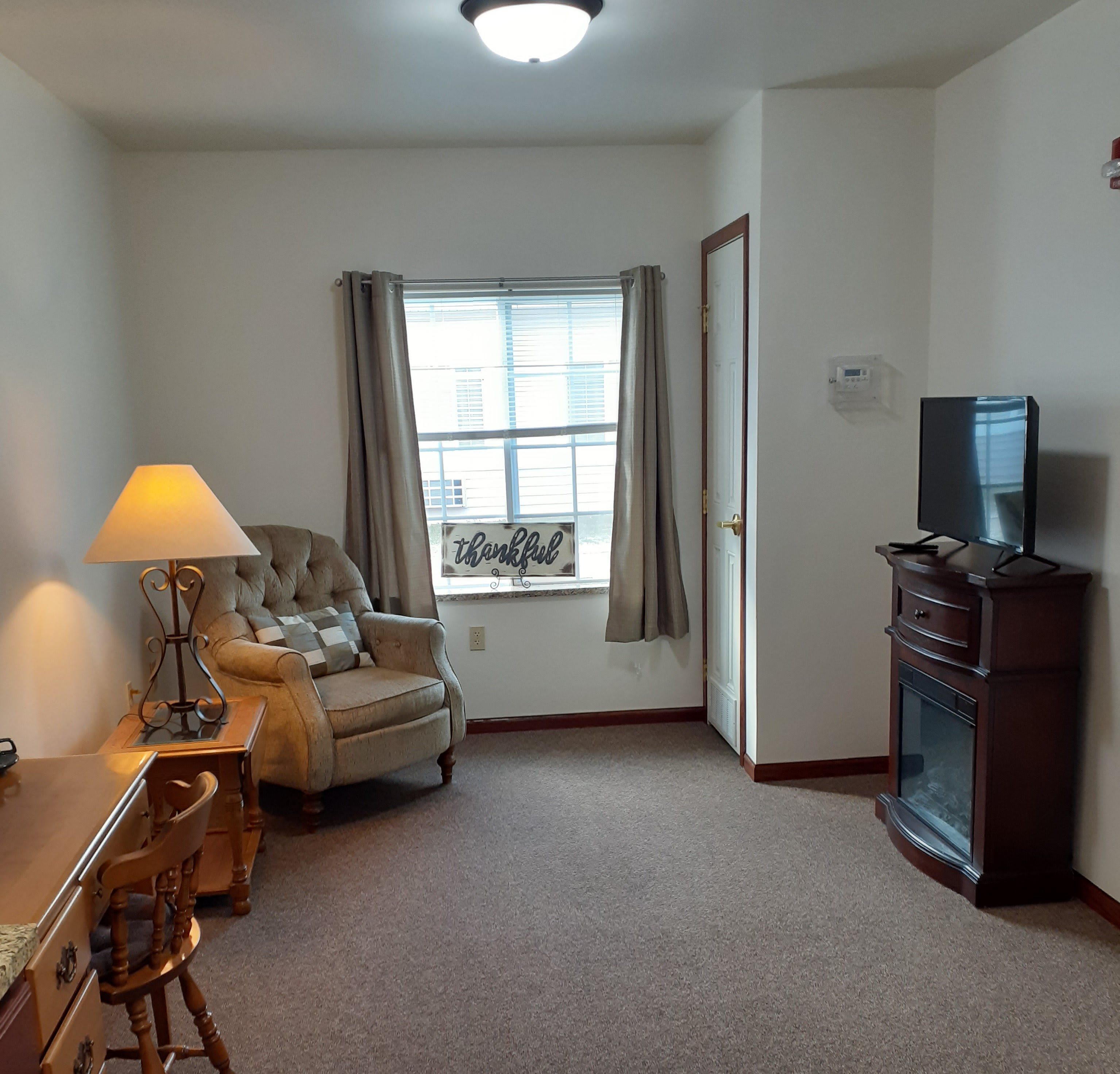in-unit seating area