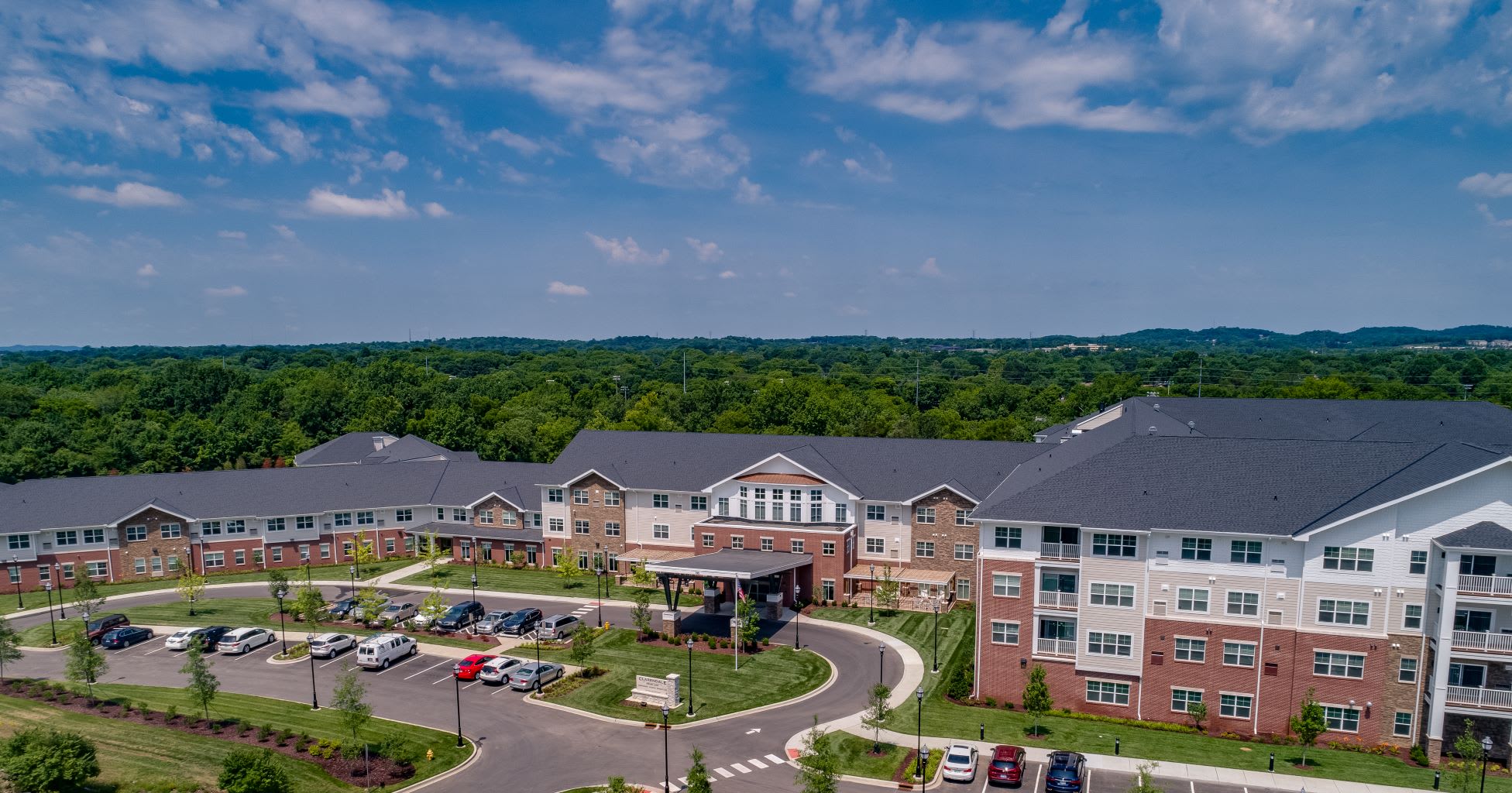 aerial view of community