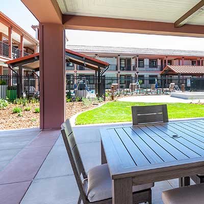 outdoor common area