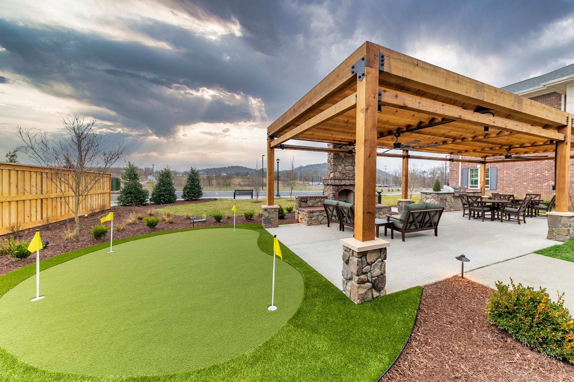 outdoor common area