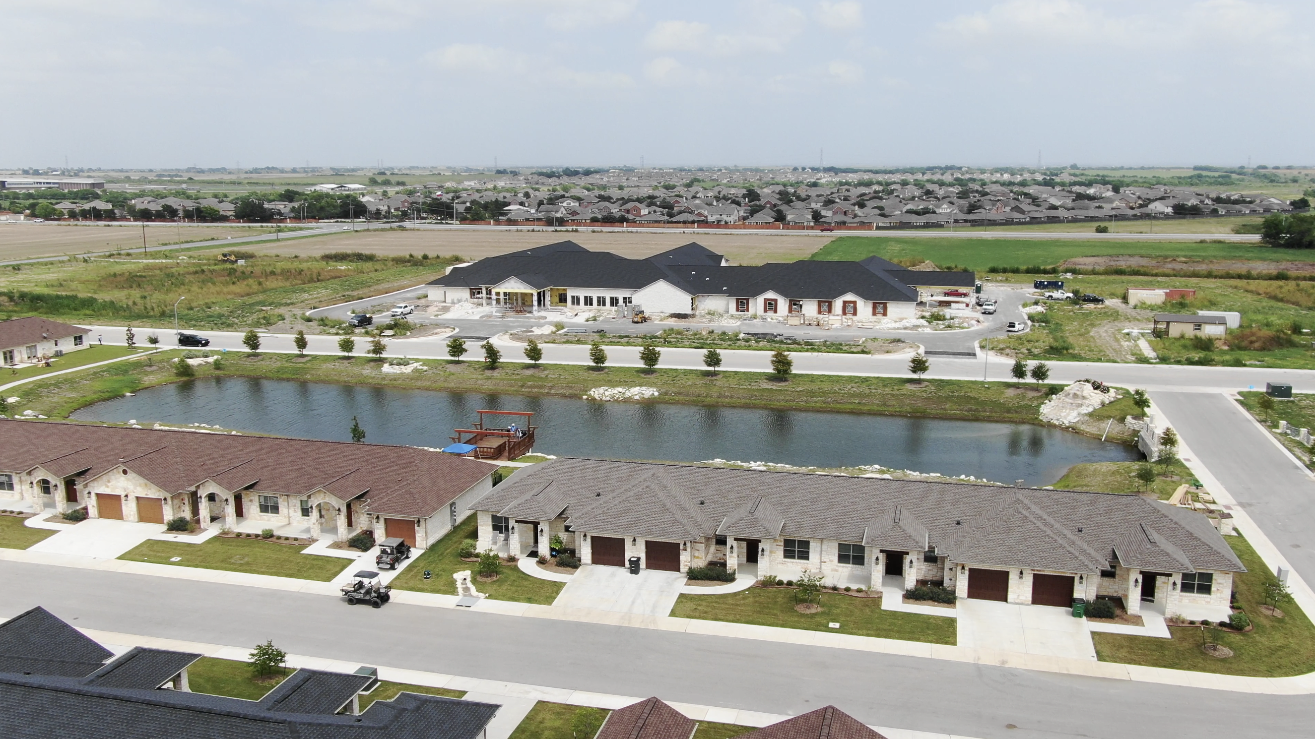 aerial view of community