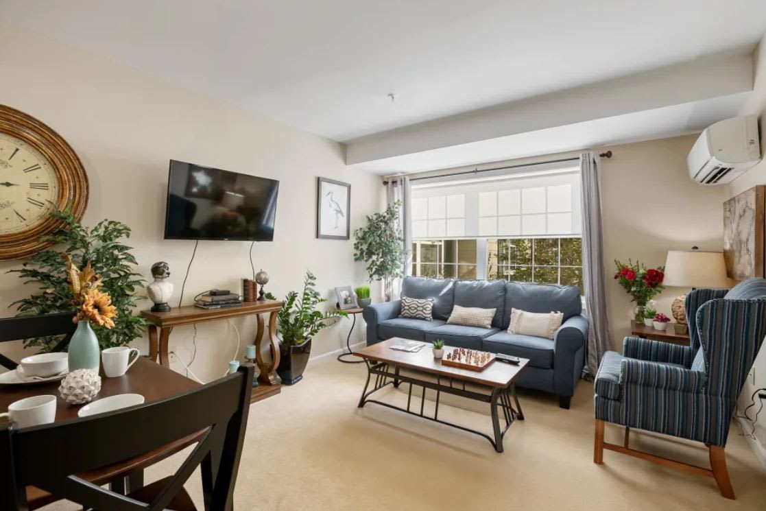 in unit seating area