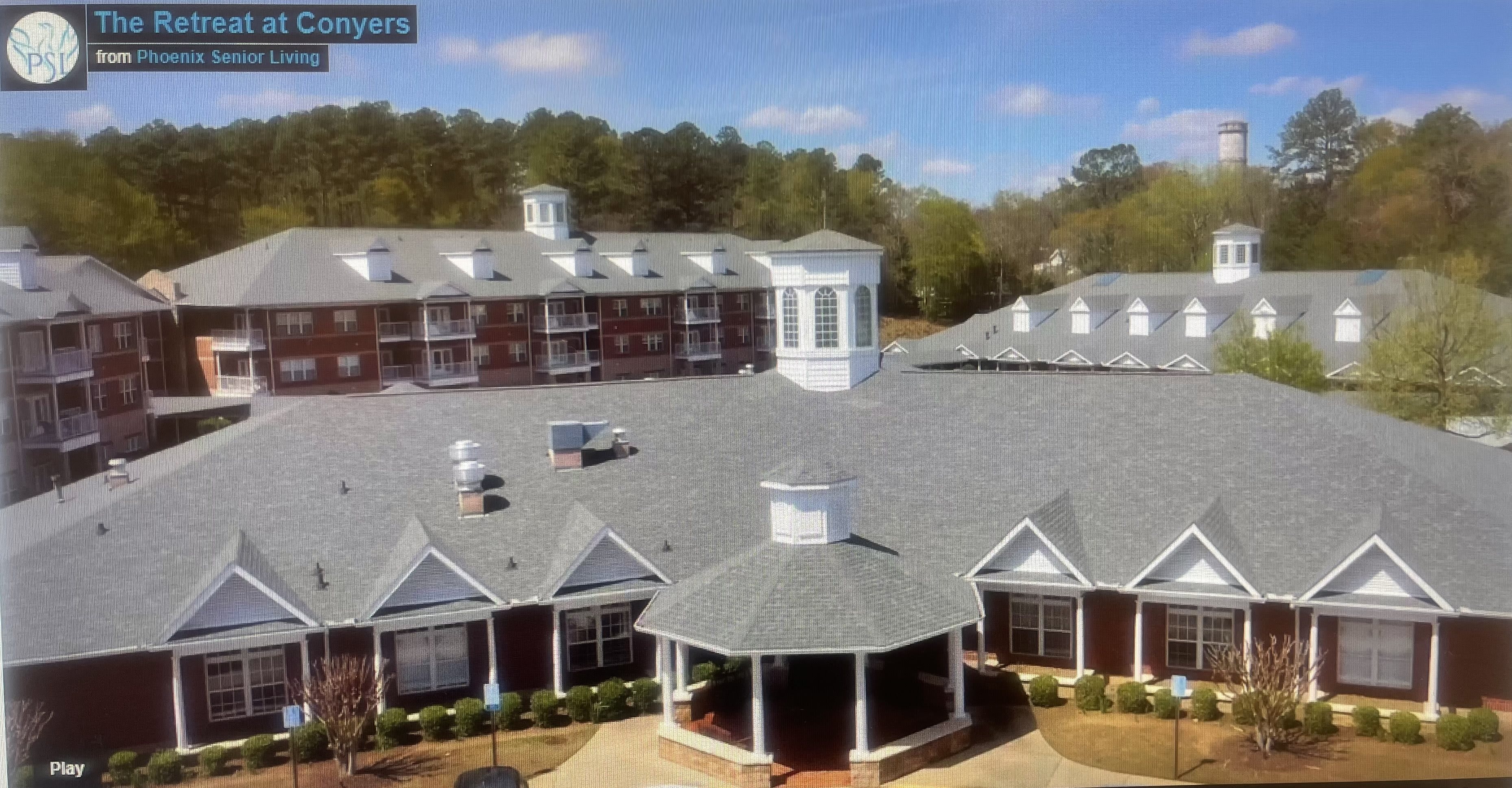aerial view of community