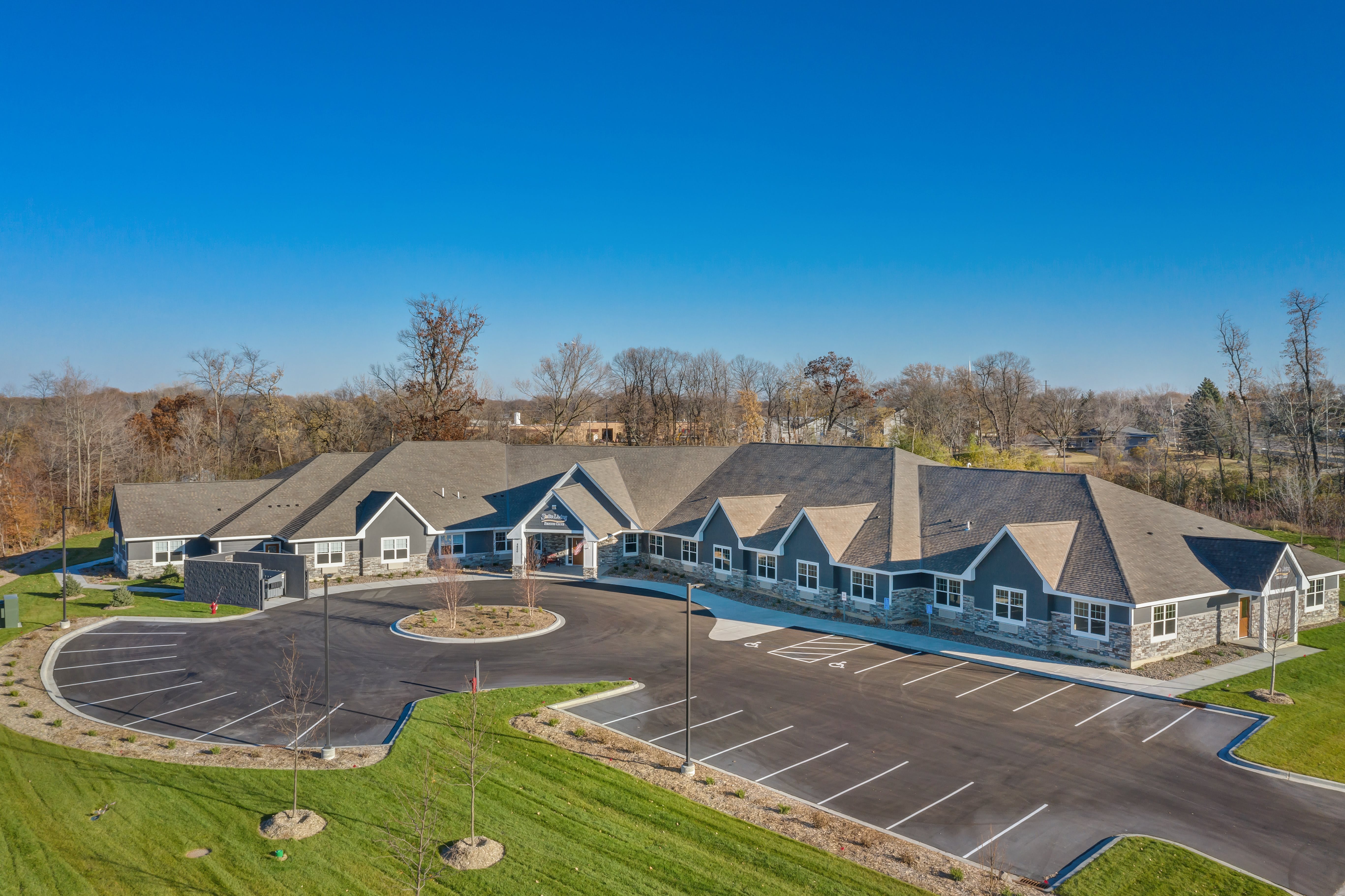 aerial view of community