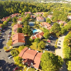 aerial view of community