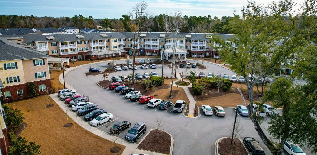 aerial view of community