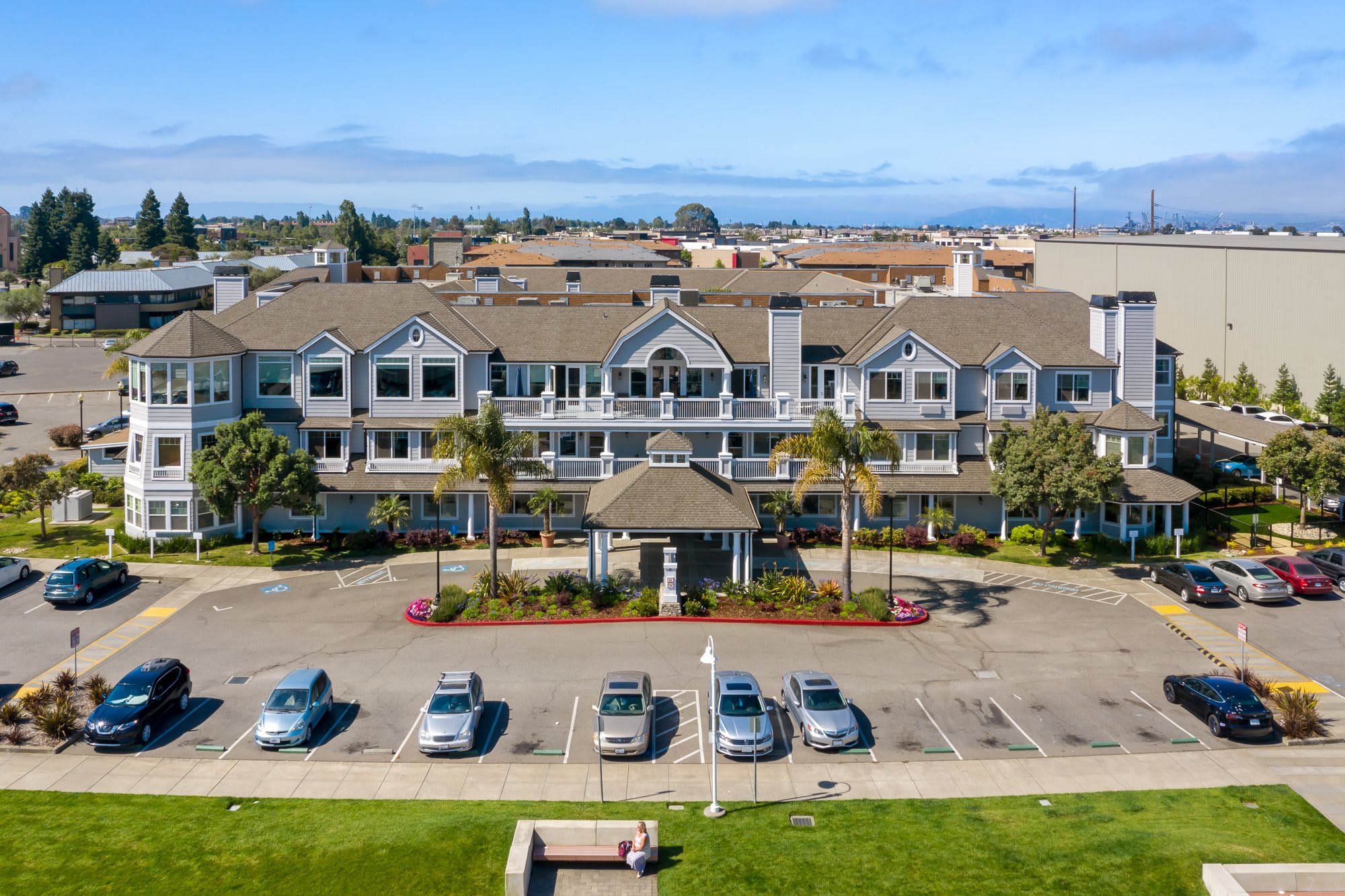 aerial view of community