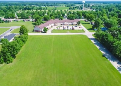 aerial view of community