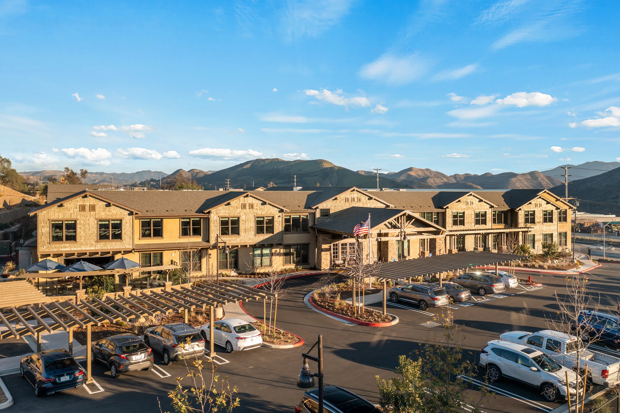 aerial view of community