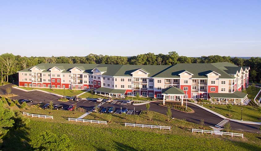 aerial view of community