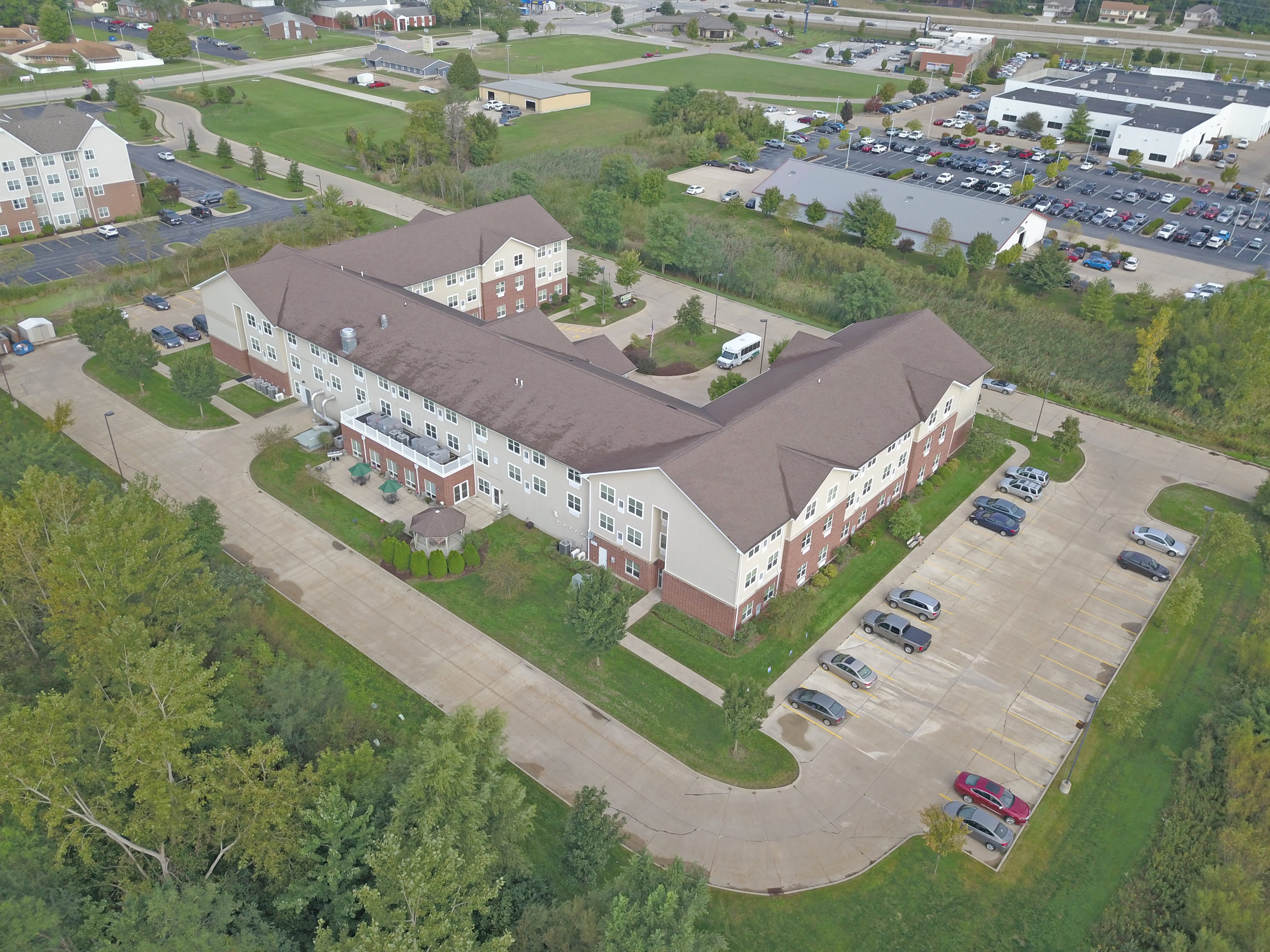 aerial view of community