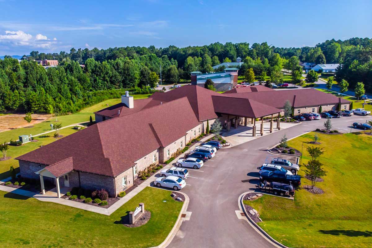 aerial view of community