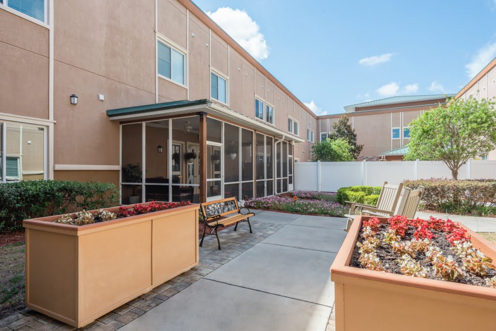 outdoor common area