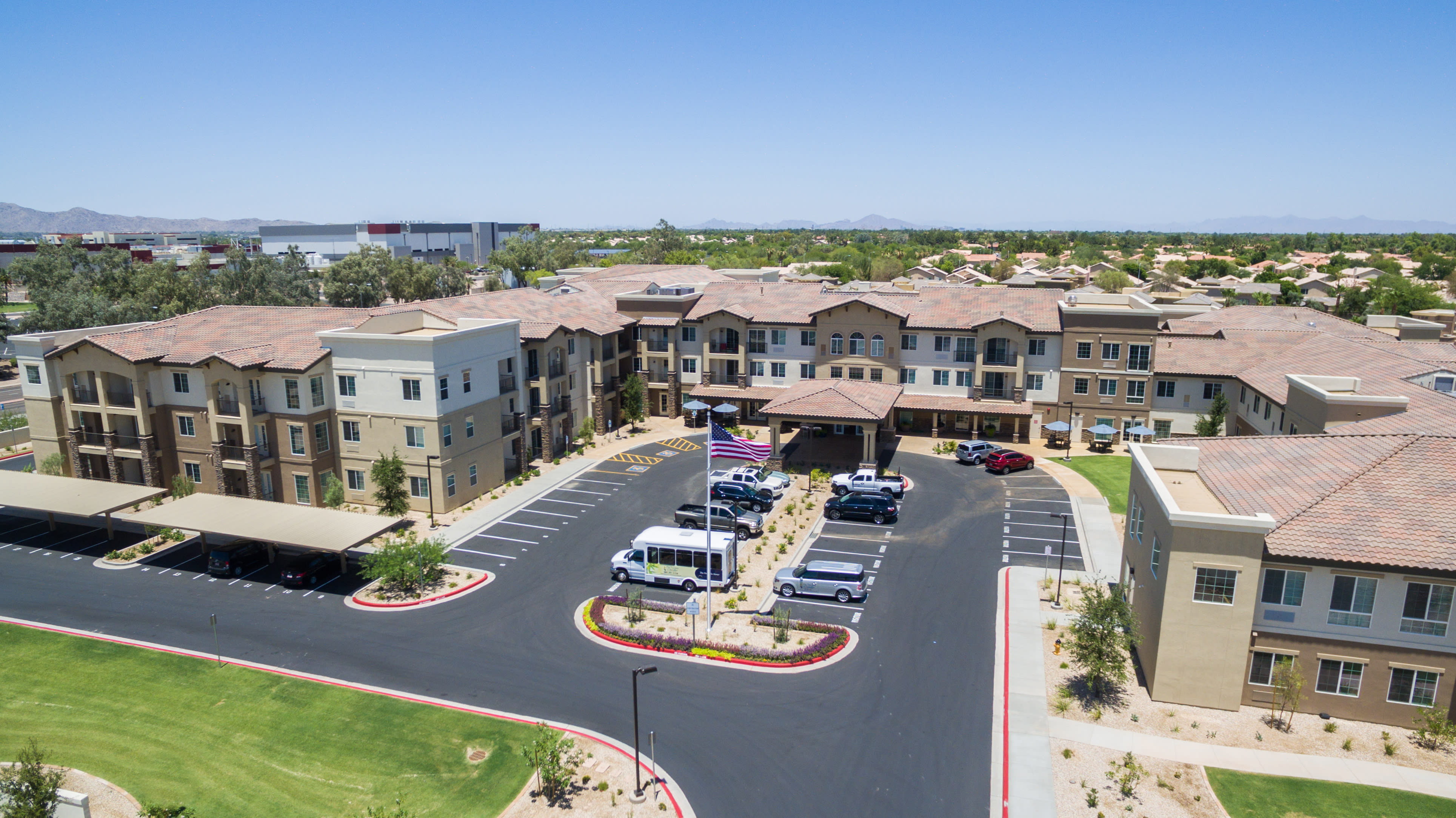 aerial view of community