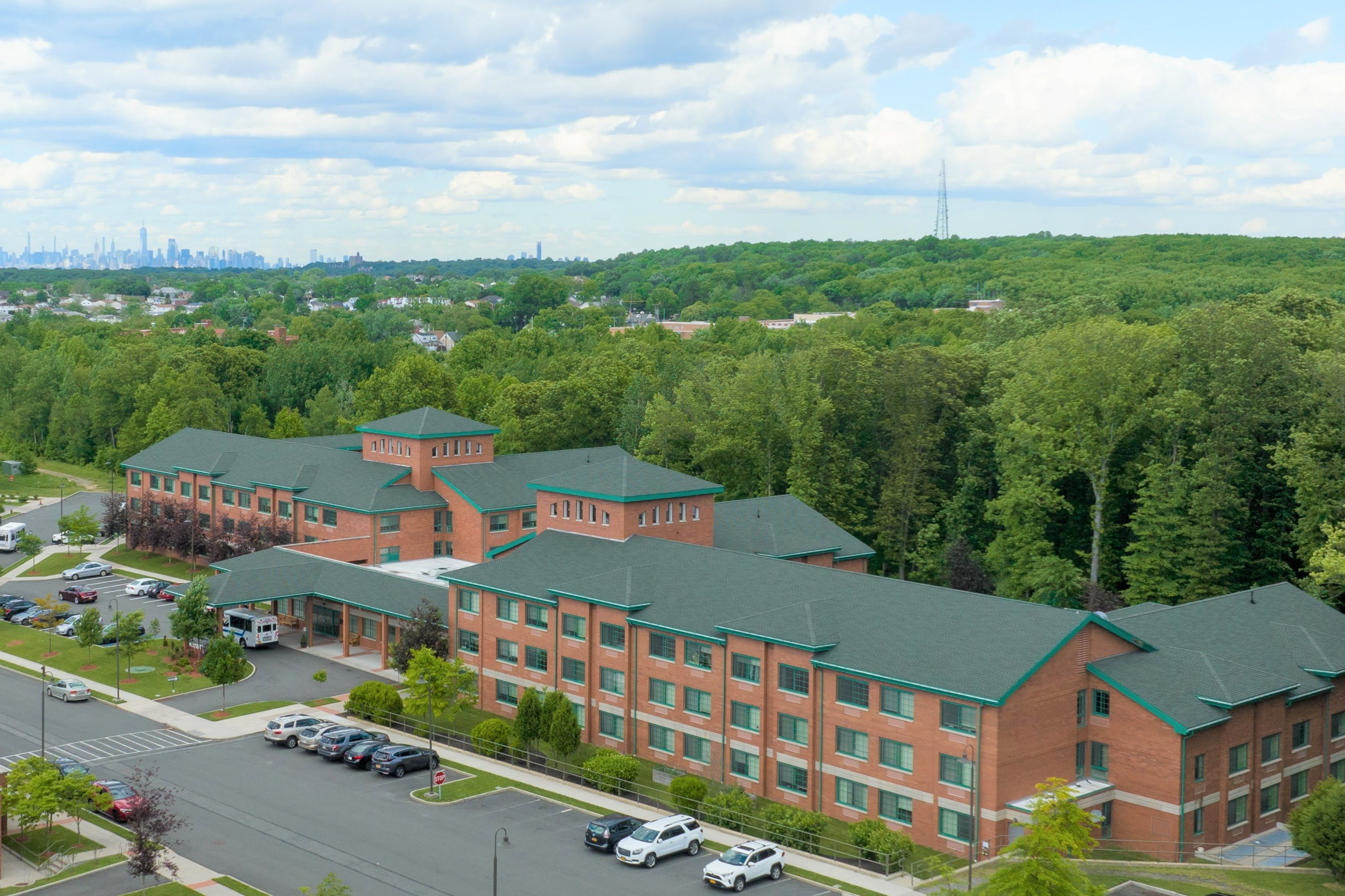 aerial view of community