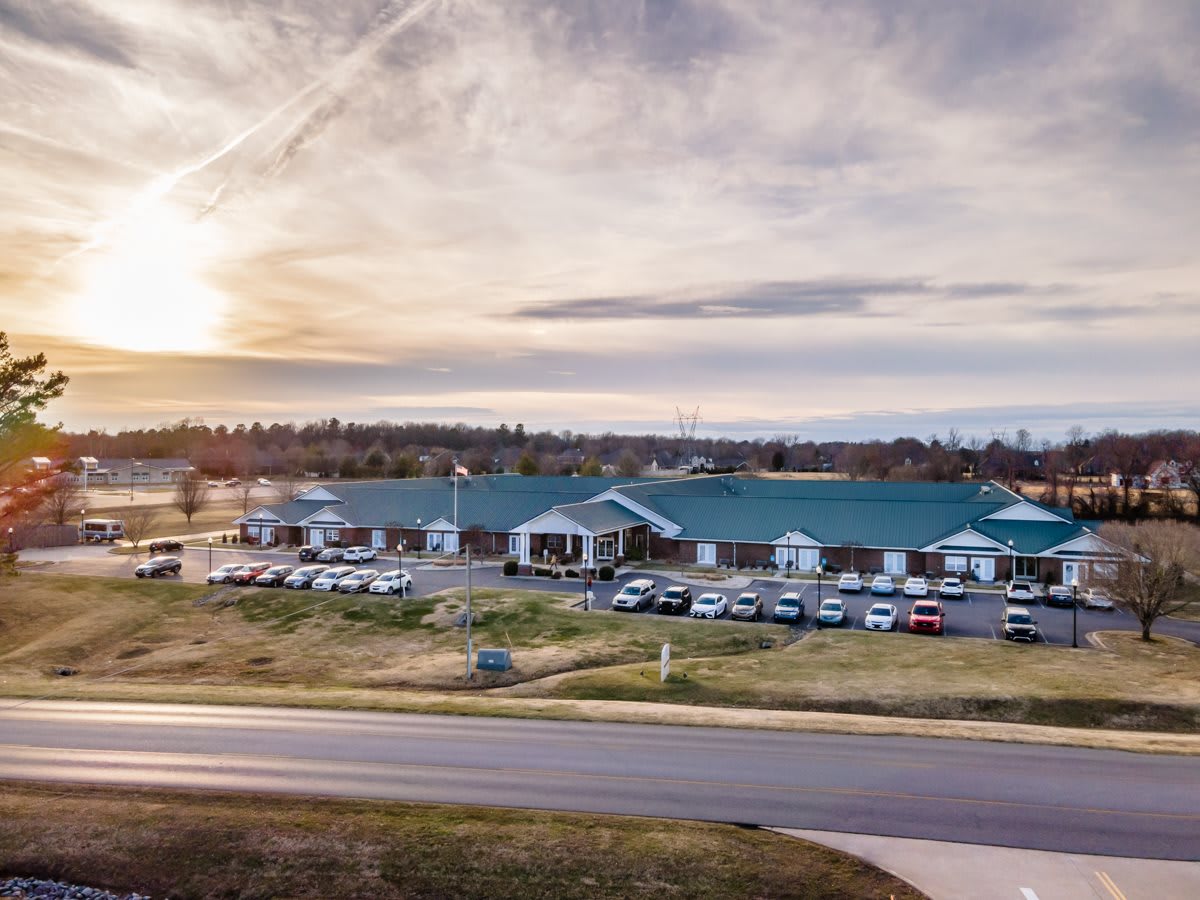 aerial view of community
