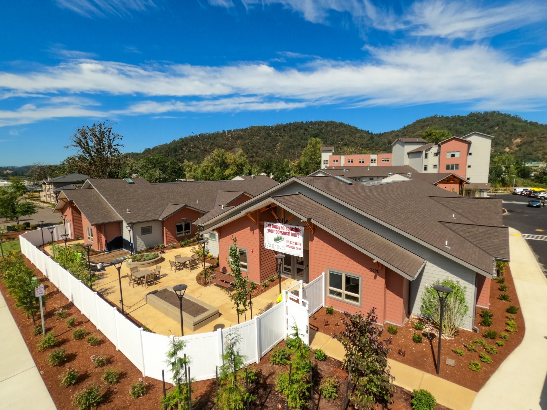 aerial view of community