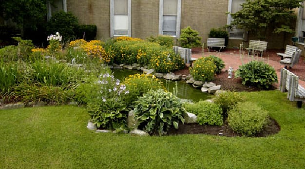 outdoor common area