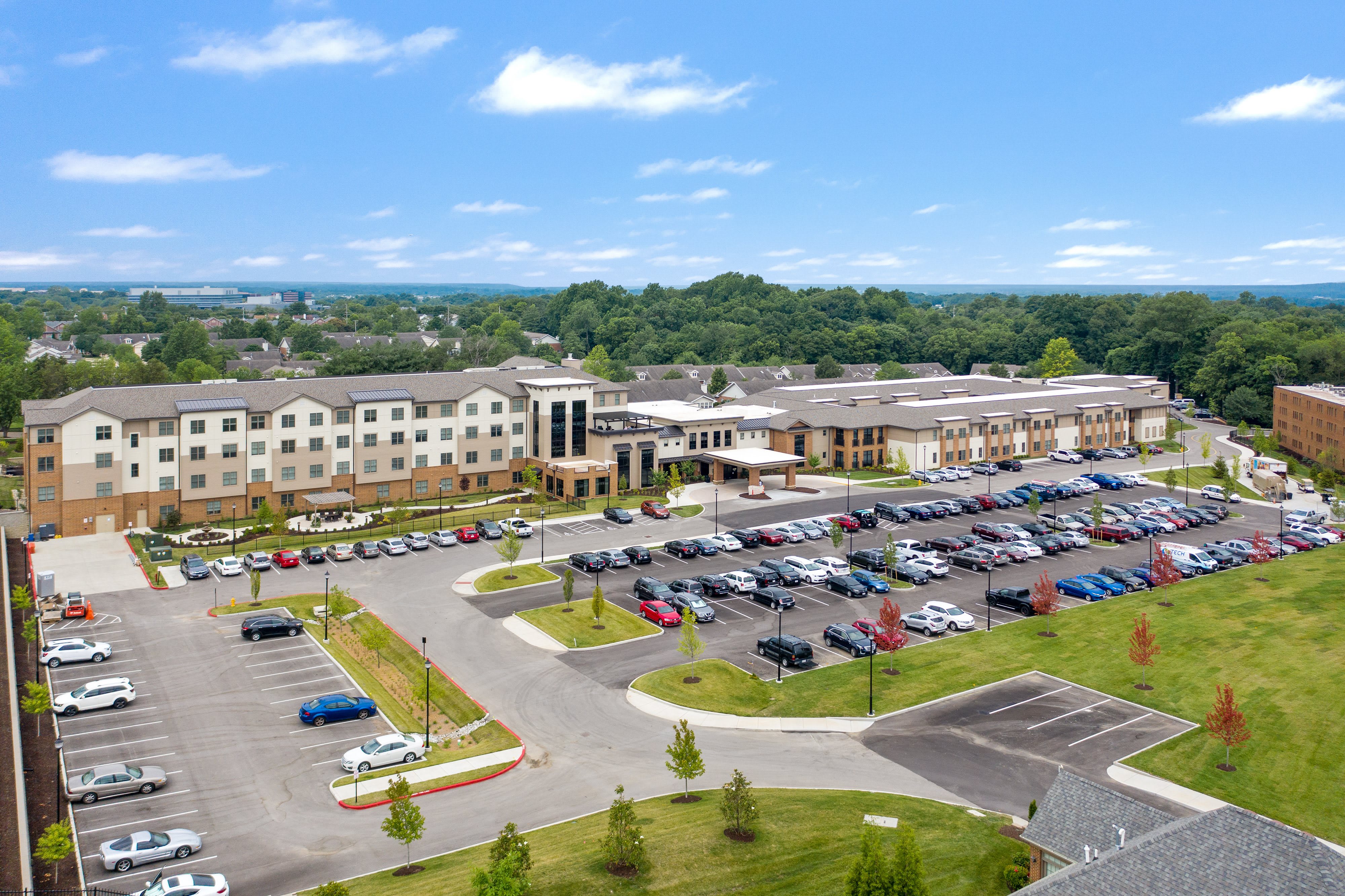 aerial view of community