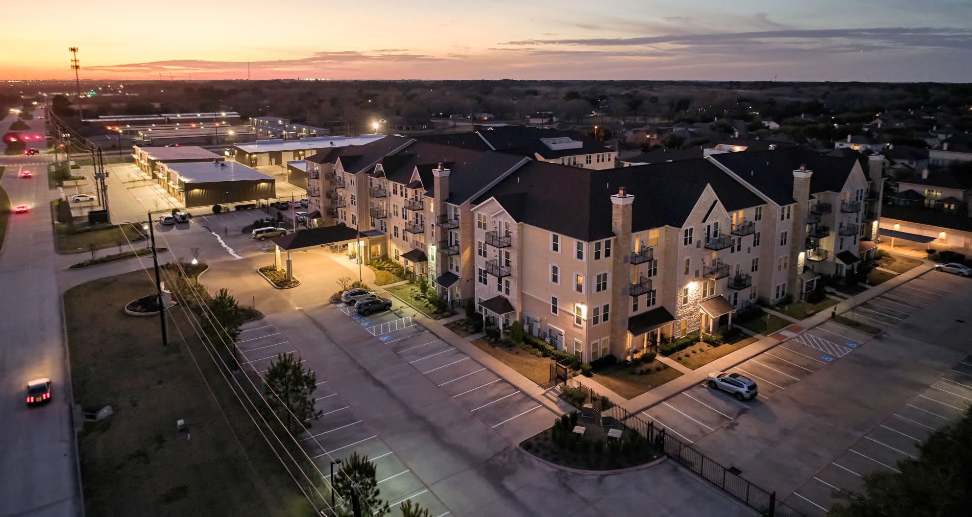 aerial view of community