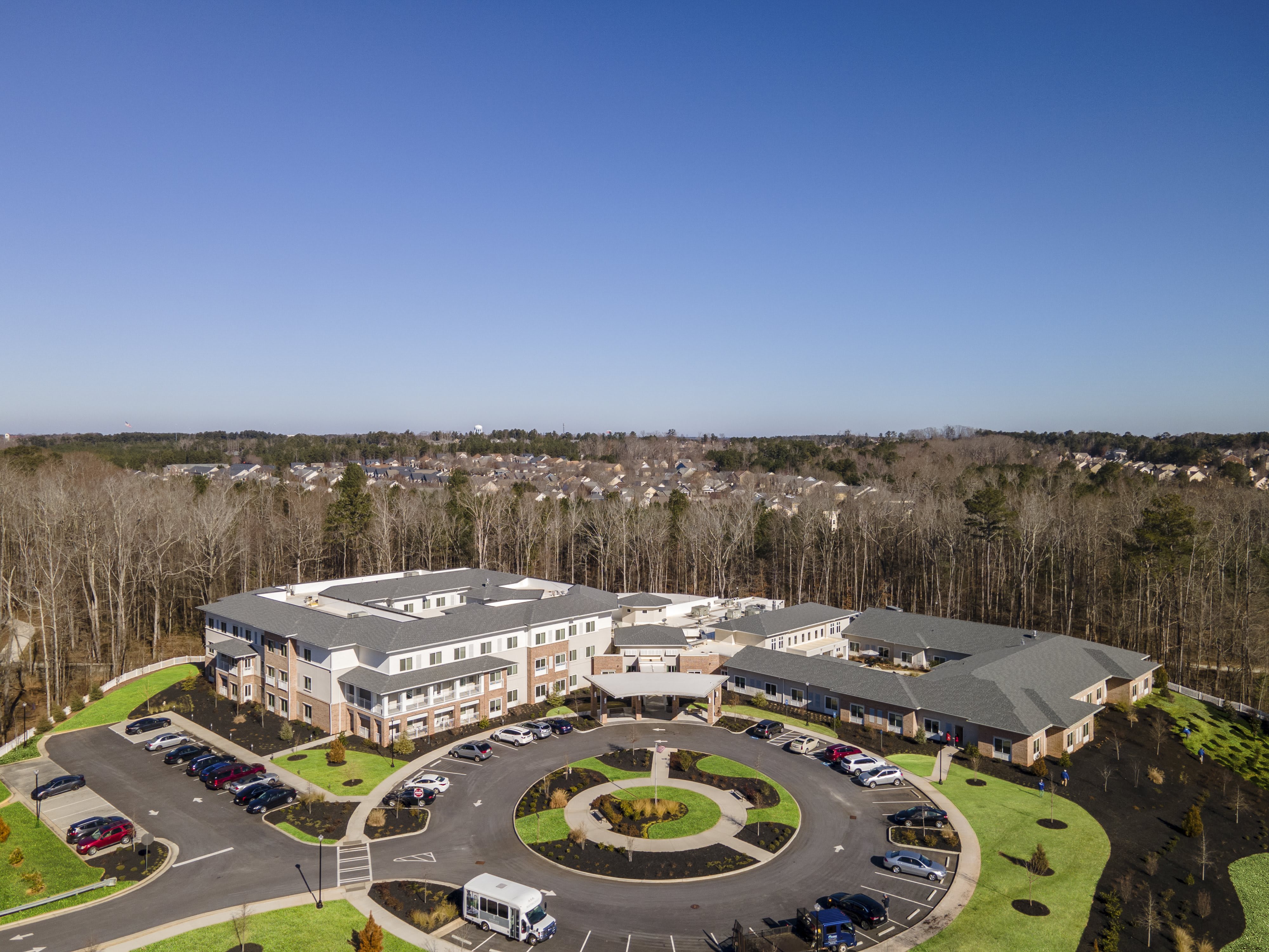 aerial view of community