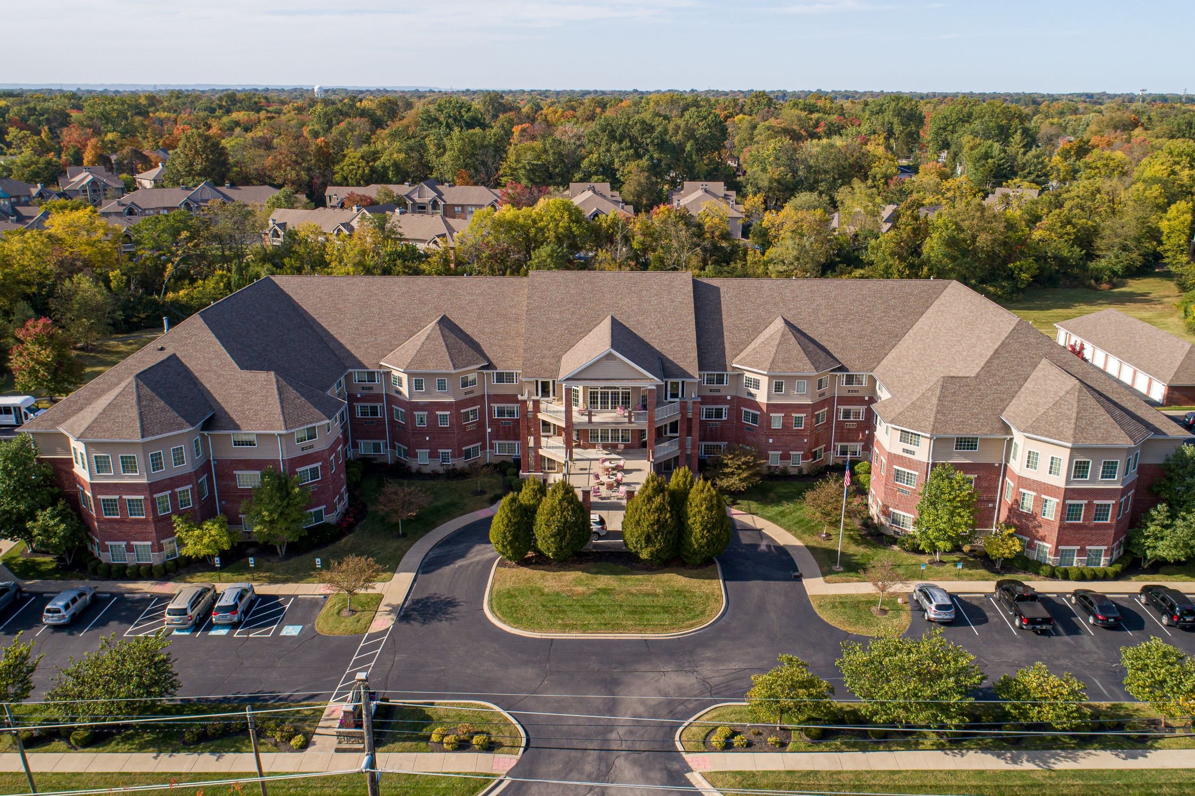 aerial view of community