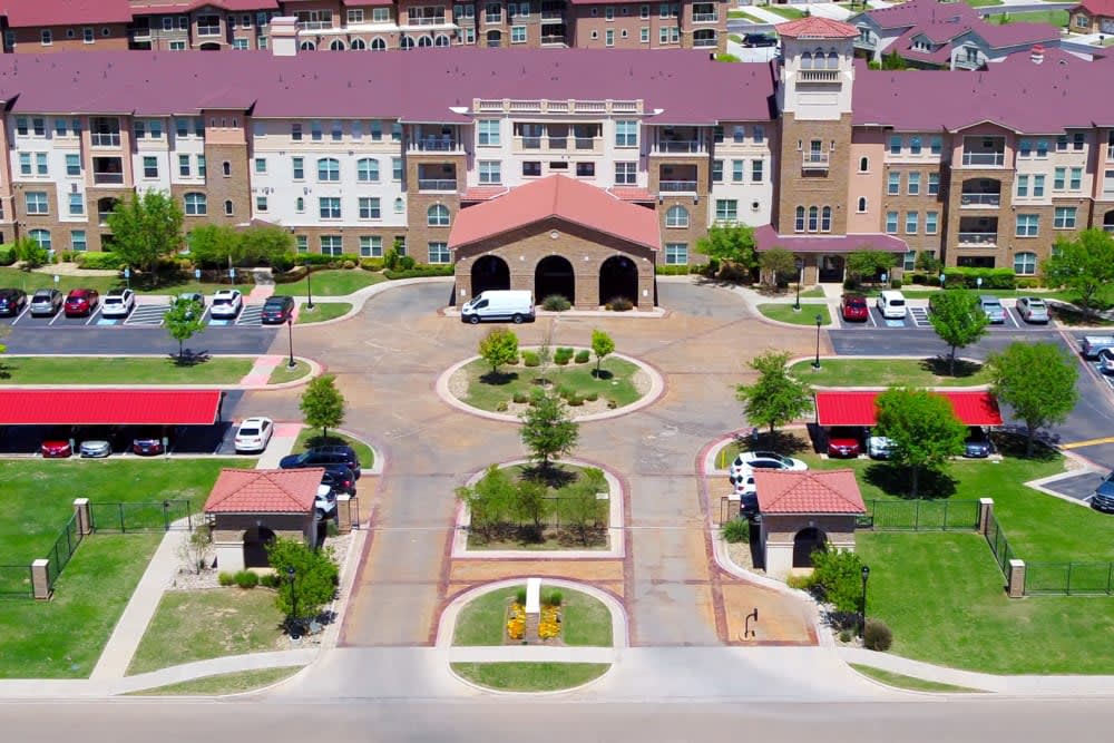 aerial view of community