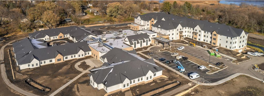 aerial view of community