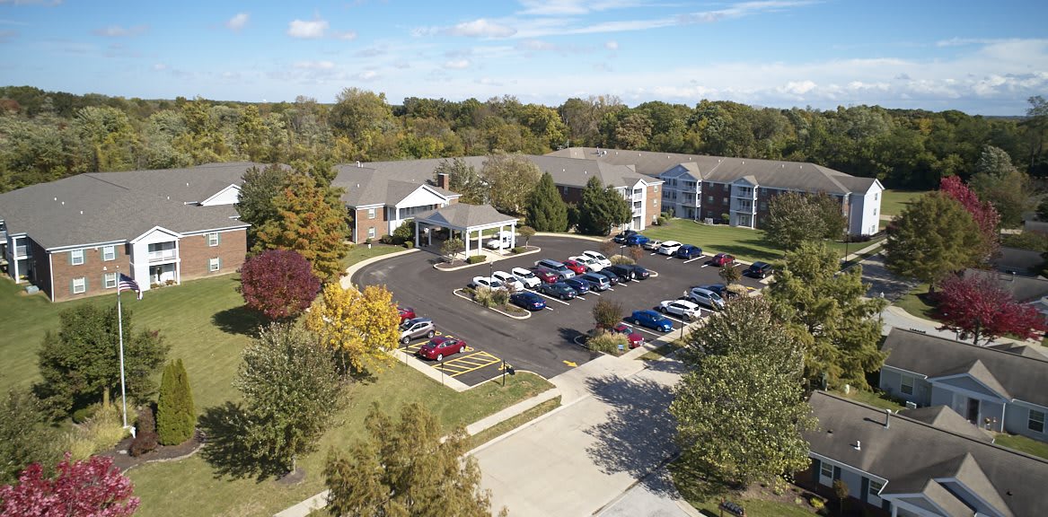 aerial view of community