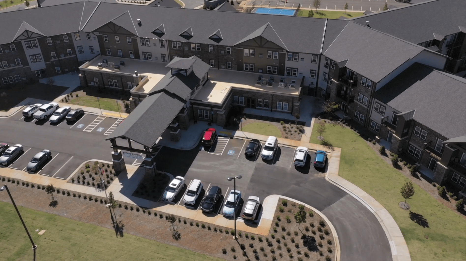 aerial view of community exterior