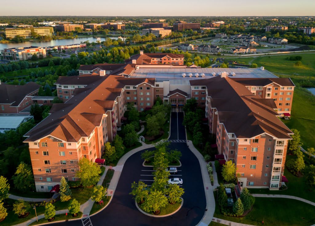 aerial view of community