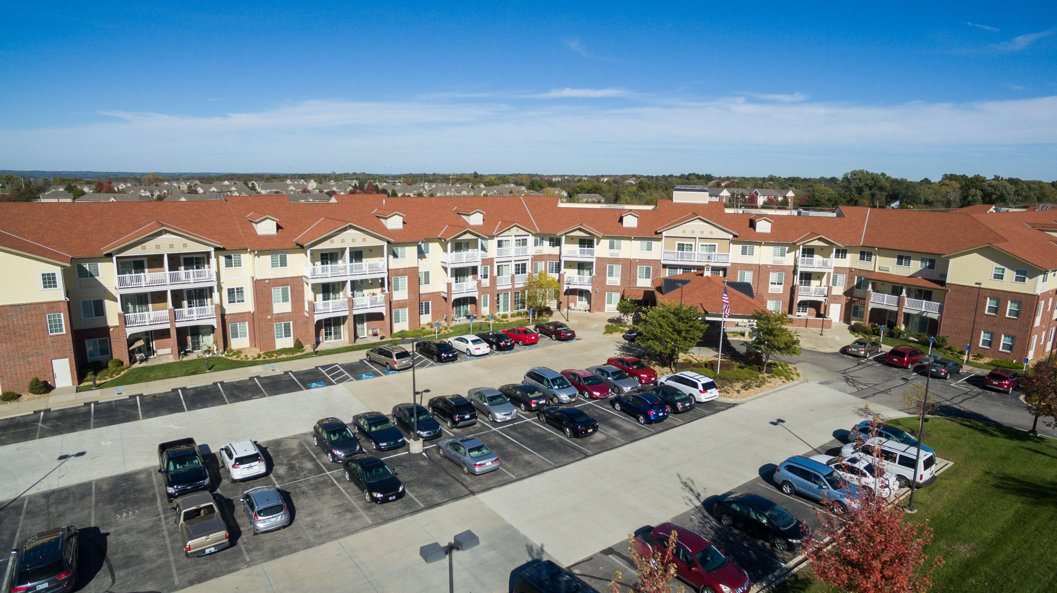 aerial view of community