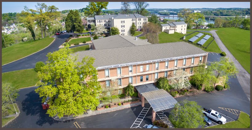 aerial view of community