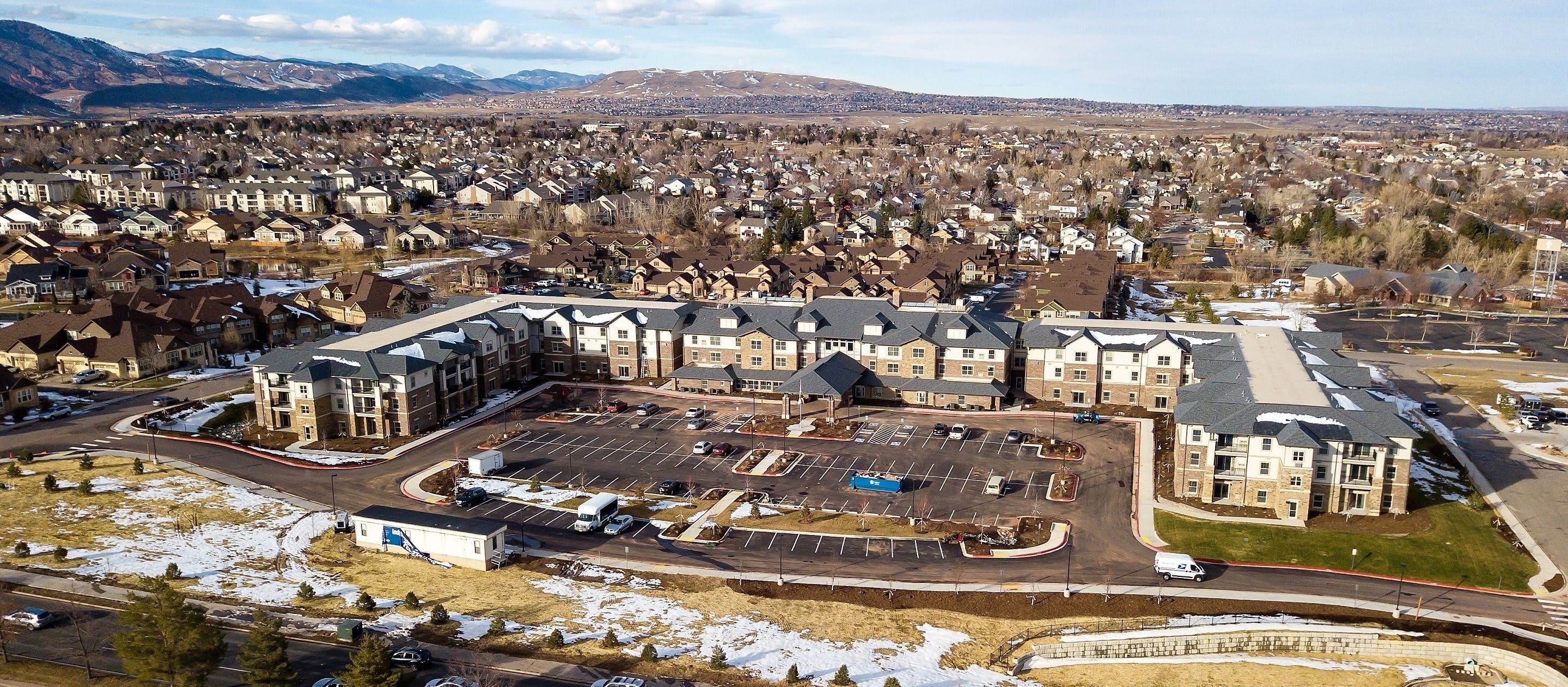 aerial view of community