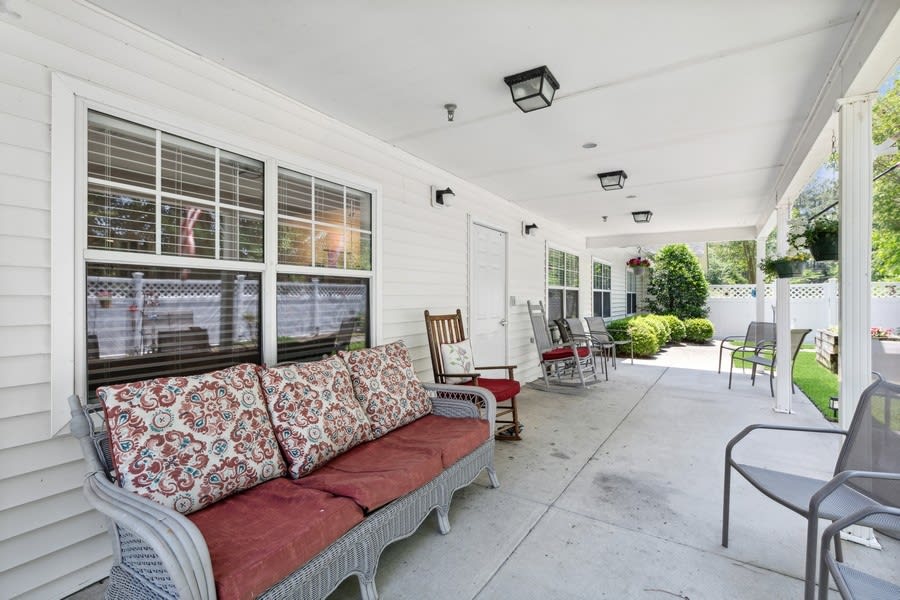 Shaded Patio Area