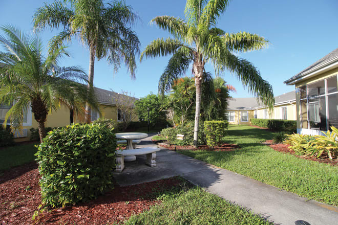 outdoor common area