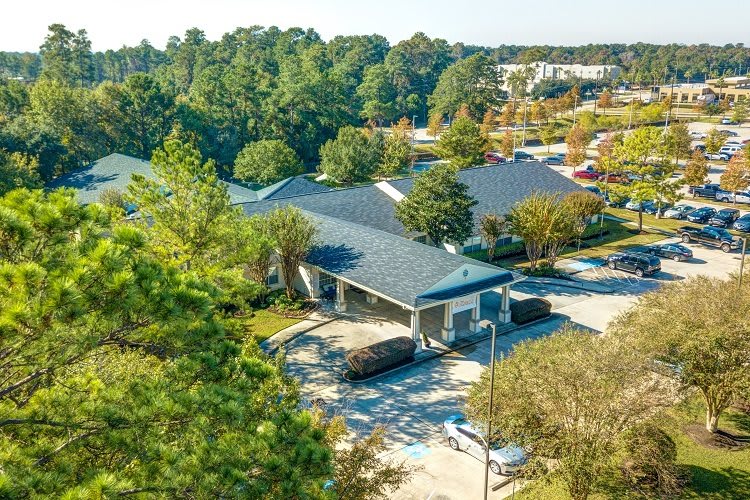 aerial view of community