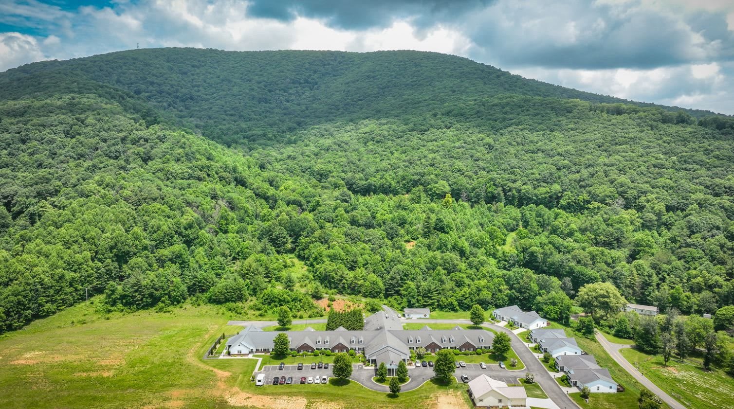 aerial view of community