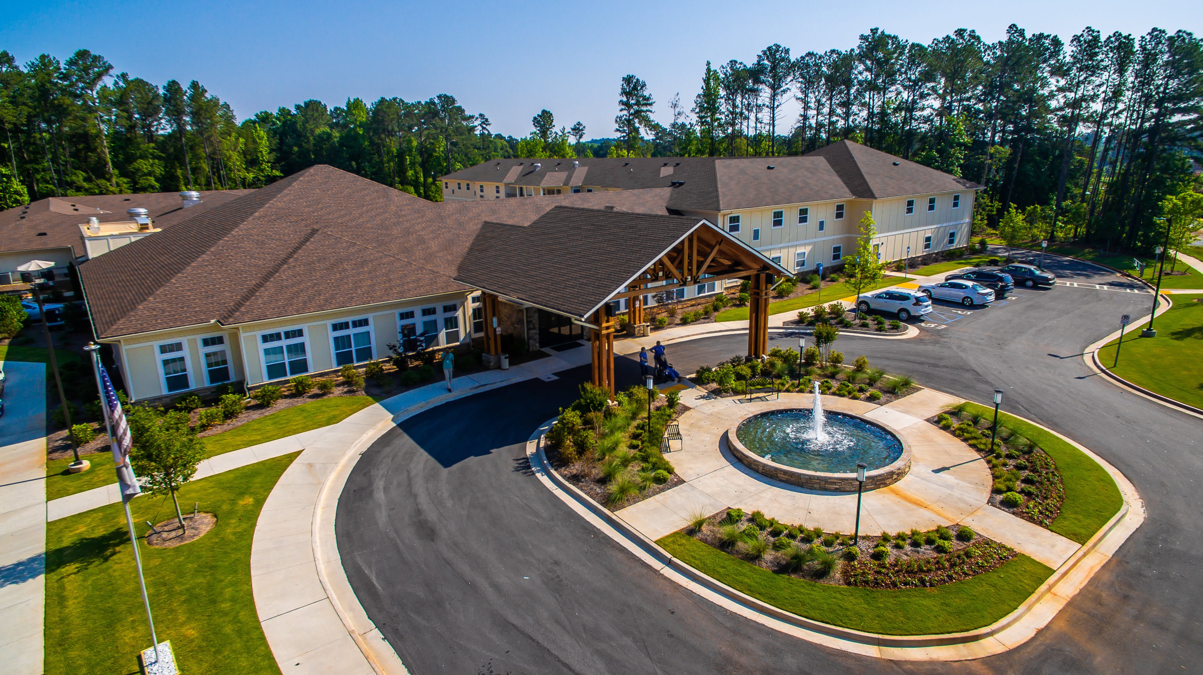 aerial view of community