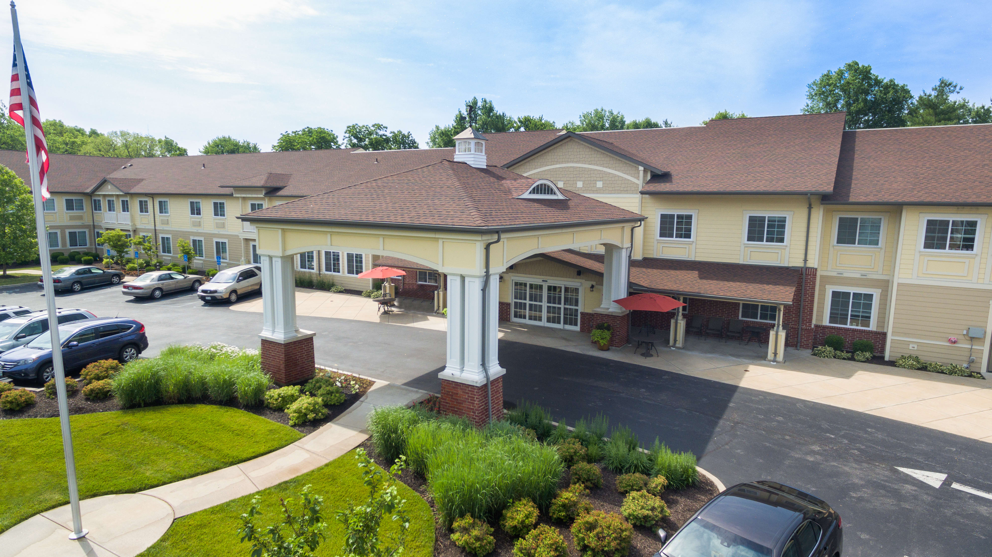 aerial view of community