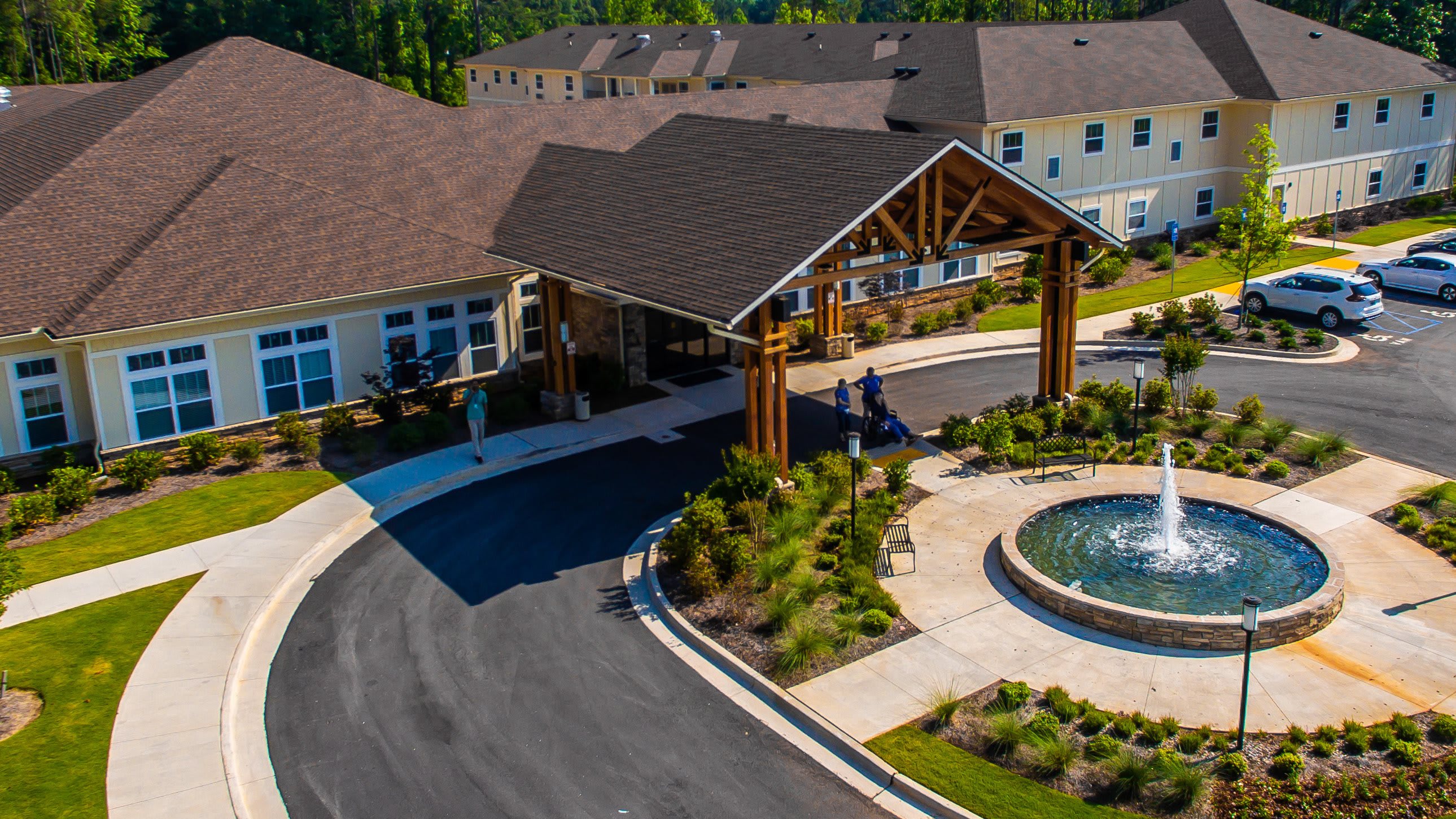 aerial view of community